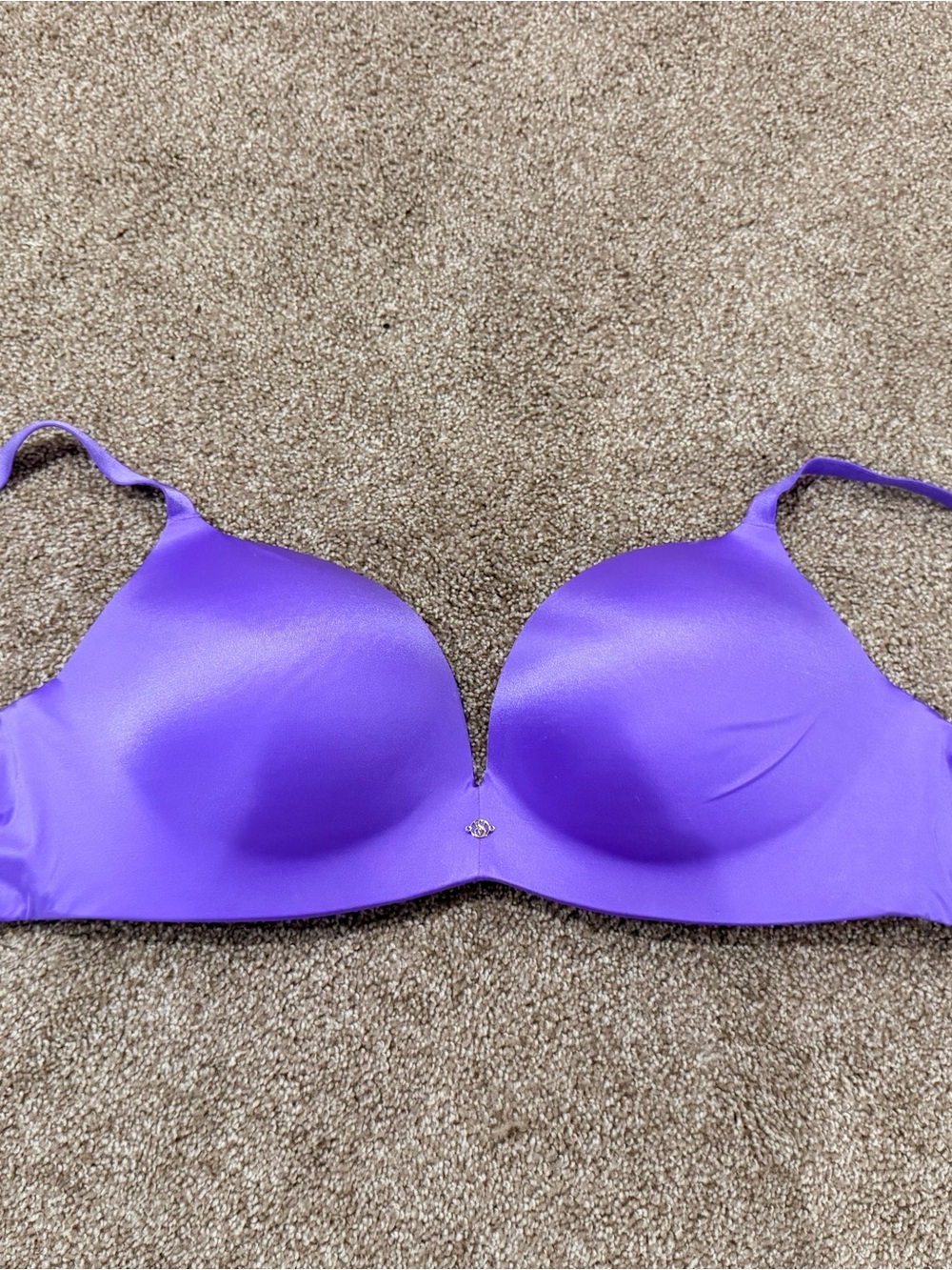 Victoria's Secret Wireless Purple  T-Shirt Bra  Lightly Padded Size 34DDD